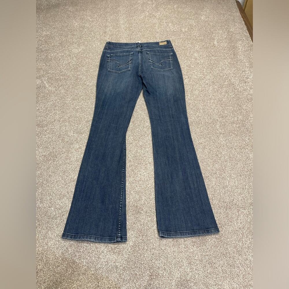 y2k vintage  grunge streetwear Refuge bootcut jeans 7L mid rise dark wash blue